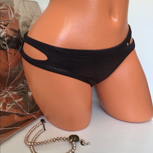 Express NWT Brown Shimmering Metallic Bikini Bottom Size XS - Picture 4 of 11